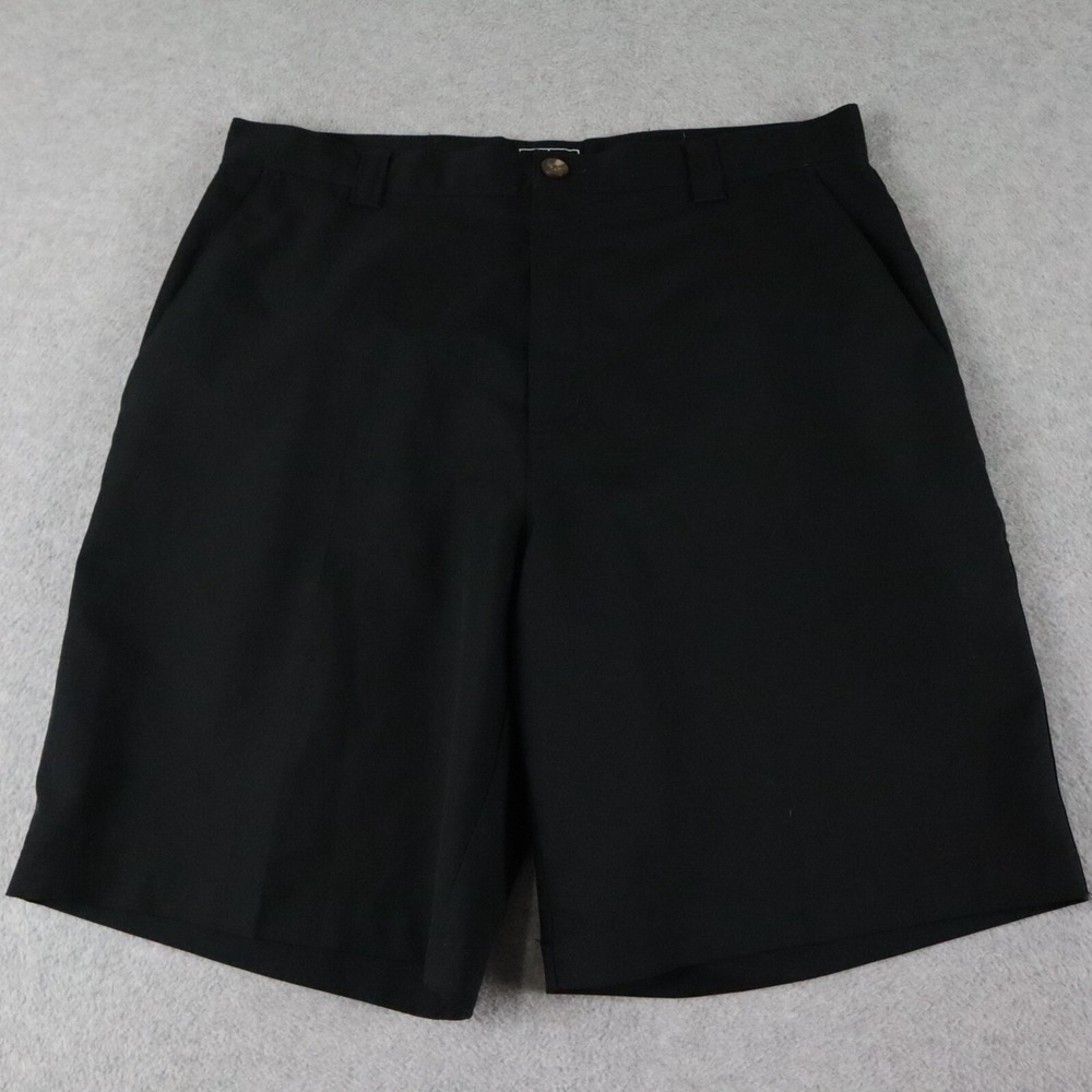 Adidas Golf Shorts Mens 32 Performance Chino Resort Casual Flat Front Black